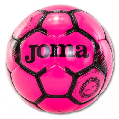 Футболна топка EGEO SOCCER BALL FLUOR PINK-BLACK, Размер 5, JOMA - 12 бр. в комплект