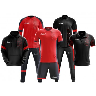 Спортен комплект Box Glitch Red/ Black, ZEUS