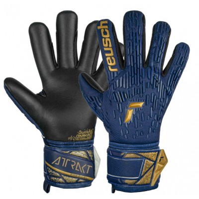 Вратарски ръкавици Attrakt Freegel Silver, Blue, REUSCH