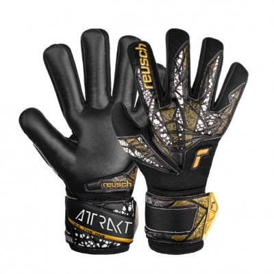 Вратарски ръкавици ATTRAKT SILVER NC FINGER SUPPORT JUNIOR, REUSCH
